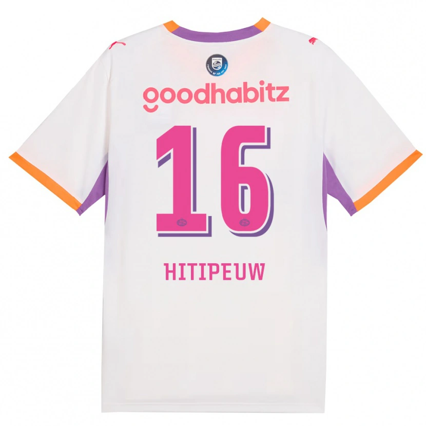 Danxen Kinderen Thaliro Hitipeuw #16 Wit Paars Oranje Uitshirt Uittenue 2026/27 T-Shirt