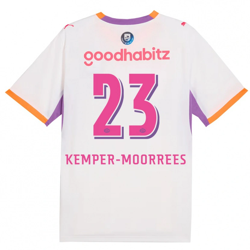Danxen Kinderen Myrthe Kemper-Moorrees #23 Wit Paars Oranje Uitshirt Uittenue 2026/27 T-Shirt