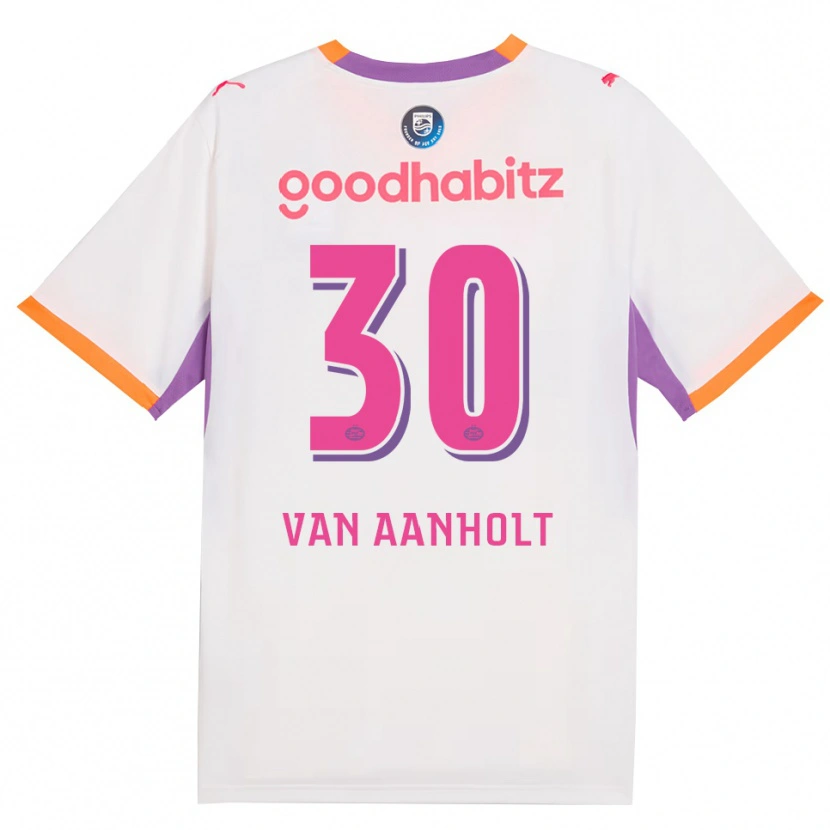 Danxen Kinderen Patrick Van Aanholt #30 Wit Paars Oranje Uitshirt Uittenue 2026/27 T-Shirt