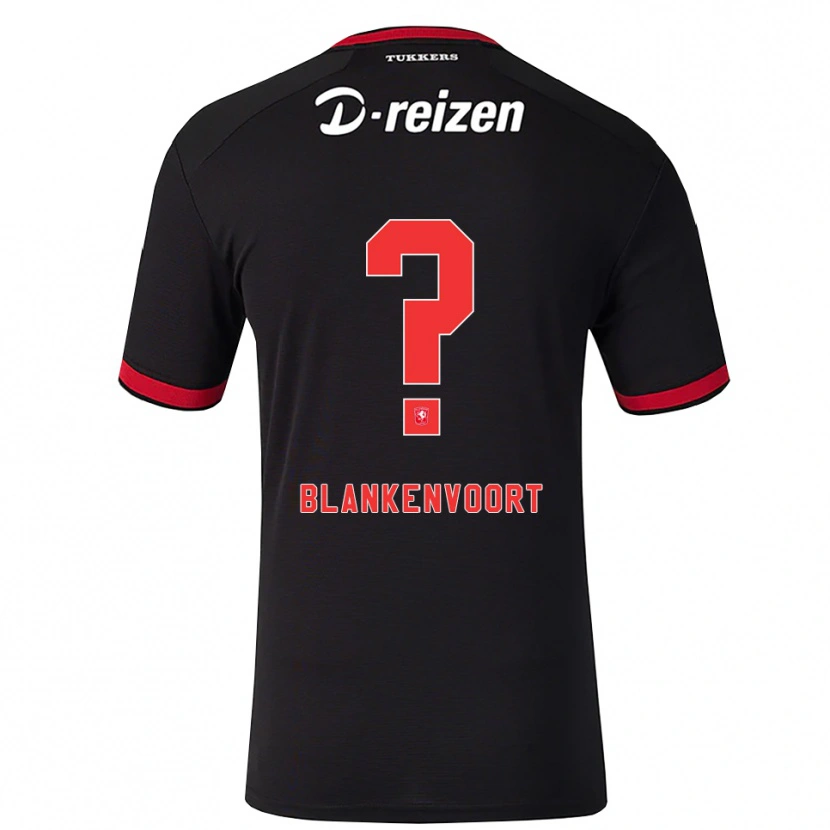 Danxen Kinderen Rens Blankenvoort #0 Rood Wit Zwart Uitshirt Uittenue 2026/27 T-Shirt