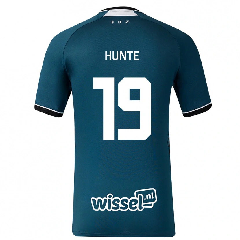 Danxen Kinderen Jerayno Hunte #19 Donkerleigrijs Wit Uitshirt Uittenue 2026/27 T-Shirt