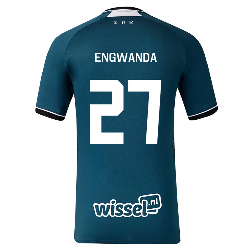 Danxen Kinderen Alonzo Engwanda #27 Donkerleigrijs Wit Uitshirt Uittenue 2026/27 T-Shirt