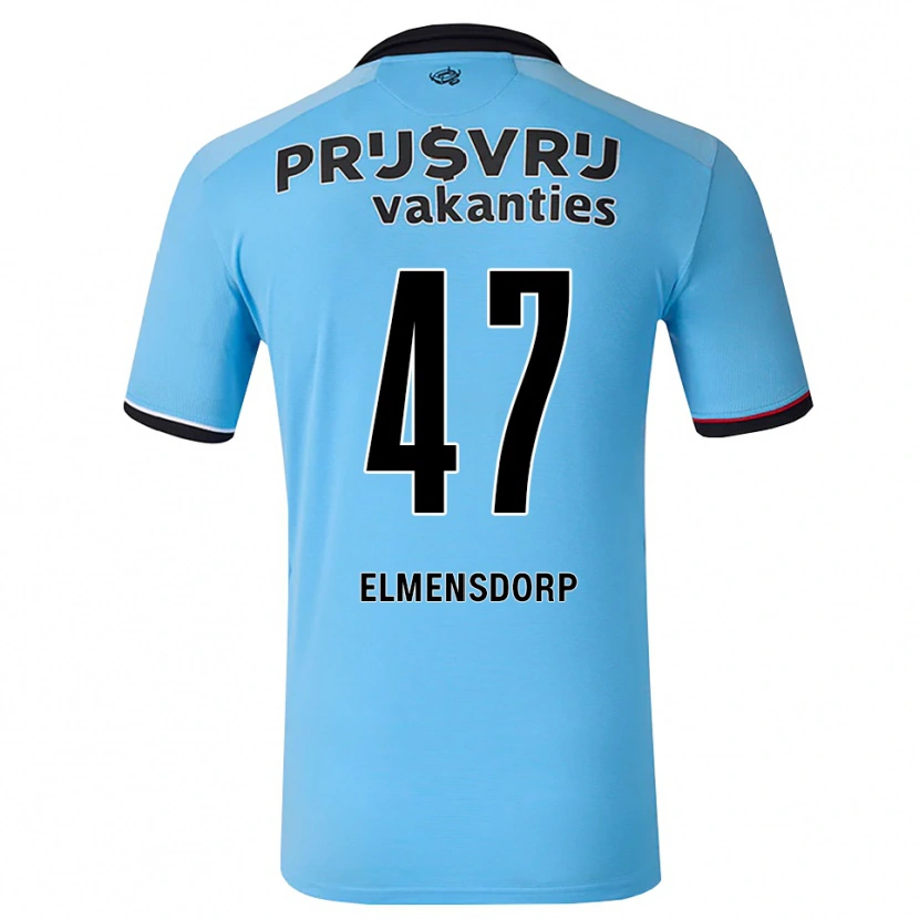 Danxen Kinderen Paris Elmensdorp #47 Diephemelsblauw Zwart Rood Uitshirt Uittenue 2026/27 T-Shirt