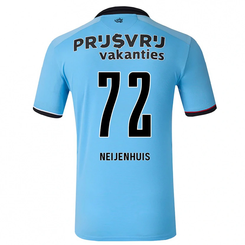 Danxen Kinderen Kelvin Neijenhuis #72 Diephemelsblauw Zwart Rood Uitshirt Uittenue 2026/27 T-Shirt