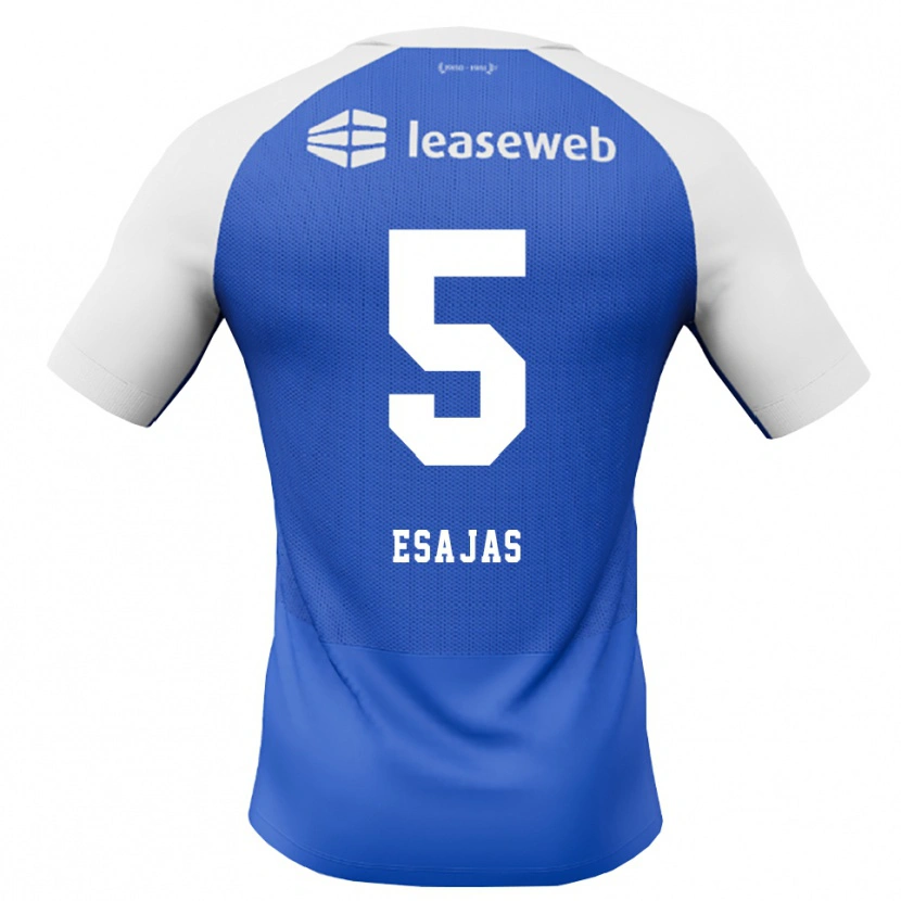 Danxen Kinderen Jeremiah Esajas #5 Hemelsblauw Rood Wit Uitshirt Uittenue 2026/27 T-Shirt