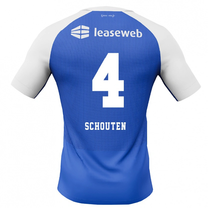 Danxen Kinderen Lewis Schouten #4 Hemelsblauw Rood Wit Uitshirt Uittenue 2026/27 T-Shirt