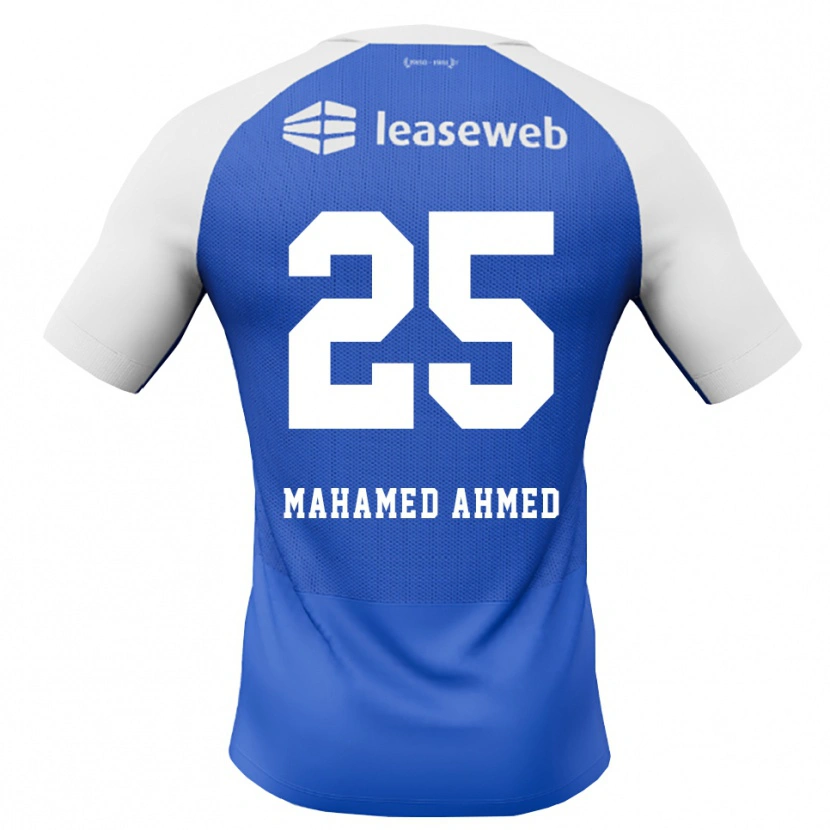 Danxen Kinderen Nuur Mahamed Ahmed #25 Hemelsblauw Rood Wit Uitshirt Uittenue 2026/27 T-Shirt