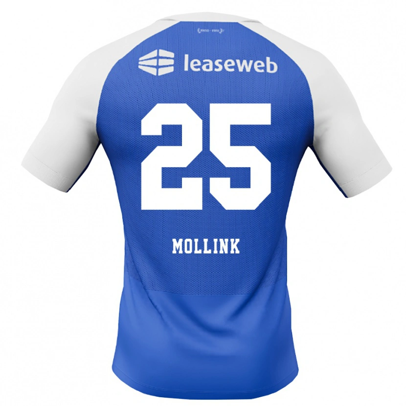 Danxen Kinderen Yaël Mollink #25 Hemelsblauw Rood Wit Uitshirt Uittenue 2026/27 T-Shirt