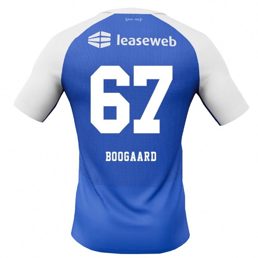 Danxen Kinderen Kasper Boogaard #67 Hemelsblauw Rood Wit Uitshirt Uittenue 2026/27 T-Shirt