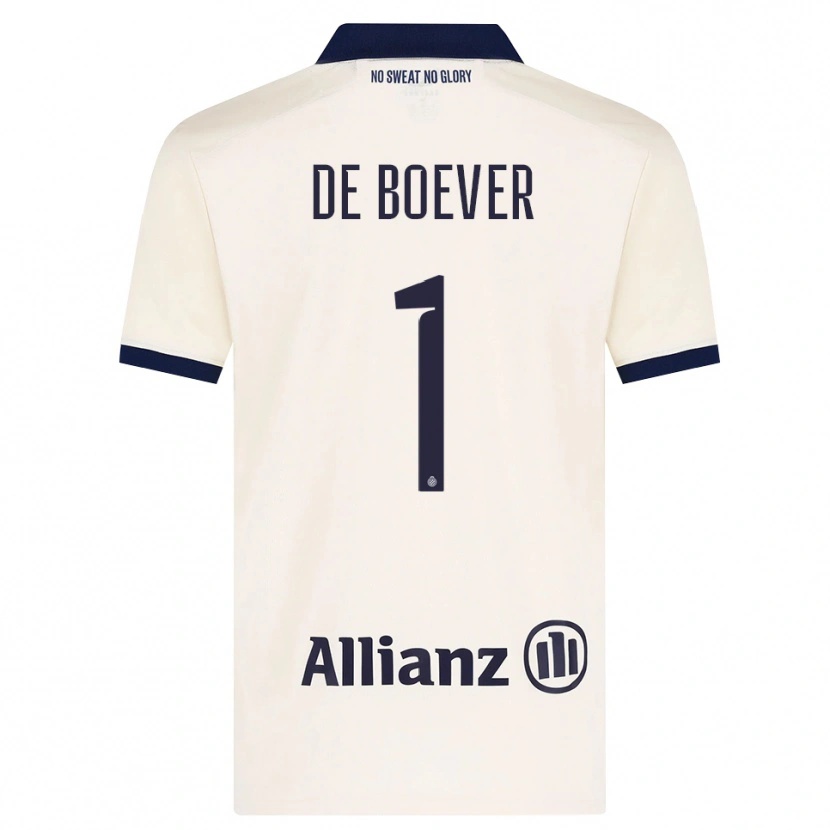 Danxen Kinderen Jesse De Boever #1 Beige Zwart Uitshirt Uittenue 2026/27 T-Shirt