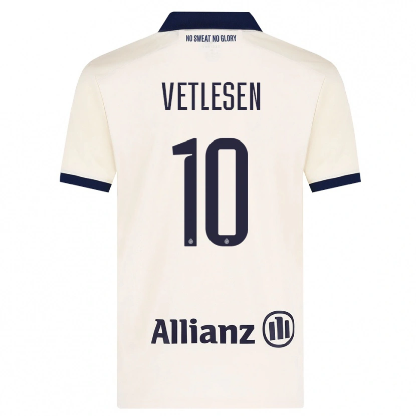 Danxen Kinderen Hugo Vetlesen #10 Beige Zwart Uitshirt Uittenue 2026/27 T-Shirt