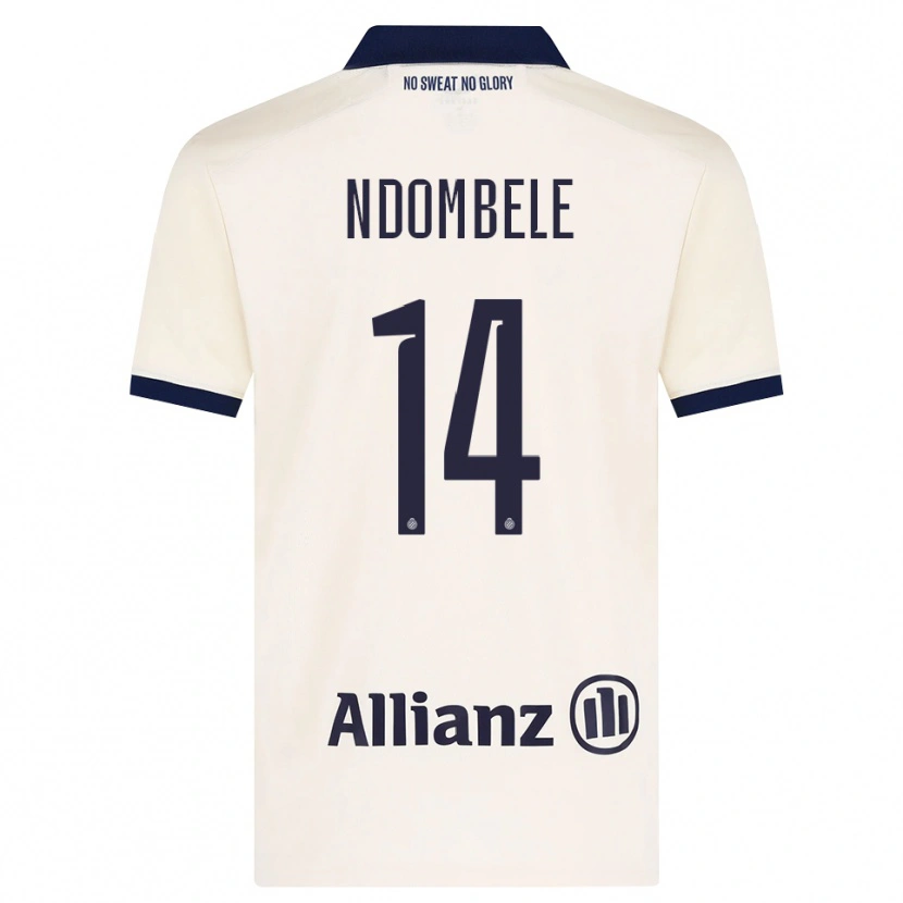 Danxen Kinderen Don Ndombele #14 Beige Zwart Uitshirt Uittenue 2026/27 T-Shirt