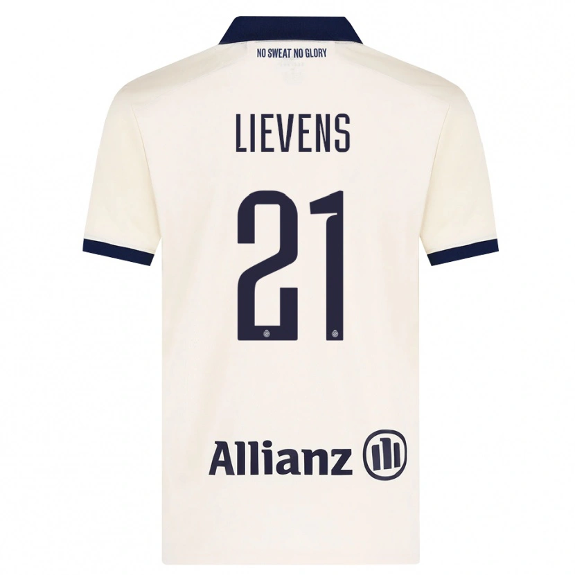 Danxen Kinderen Caitlin Lievens #21 Beige Zwart Uitshirt Uittenue 2026/27 T-Shirt