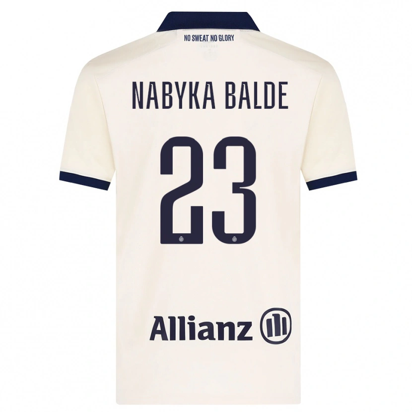 Danxen Kinderen Mamadou Balde #23 Beige Zwart Uitshirt Uittenue 2026/27 T-Shirt
