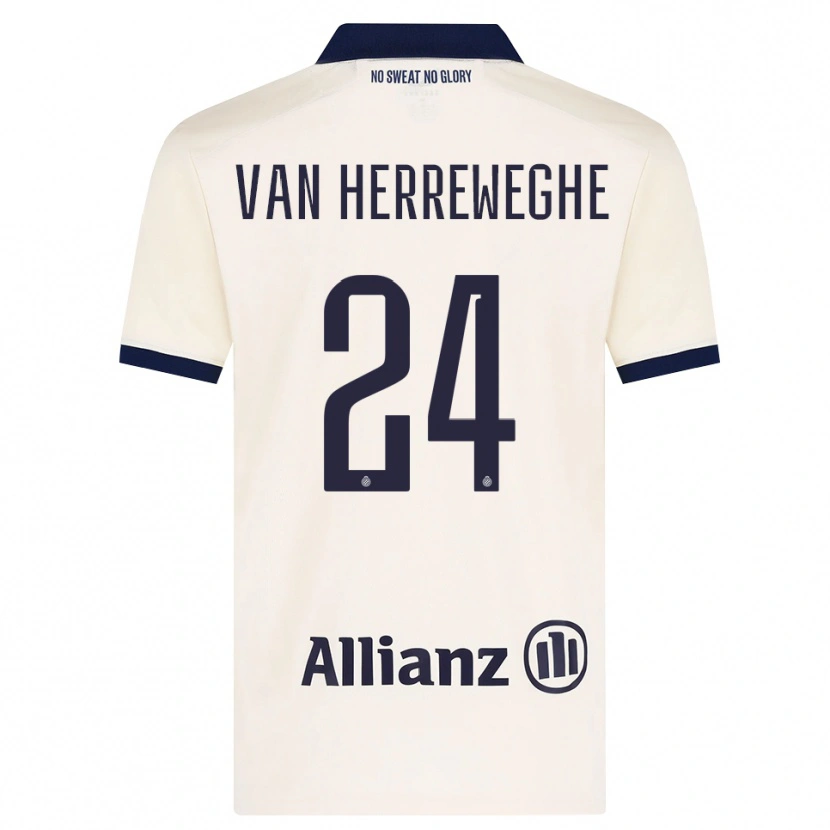 Danxen Kinderen Febe Van Herreweghe #24 Beige Zwart Uitshirt Uittenue 2026/27 T-Shirt