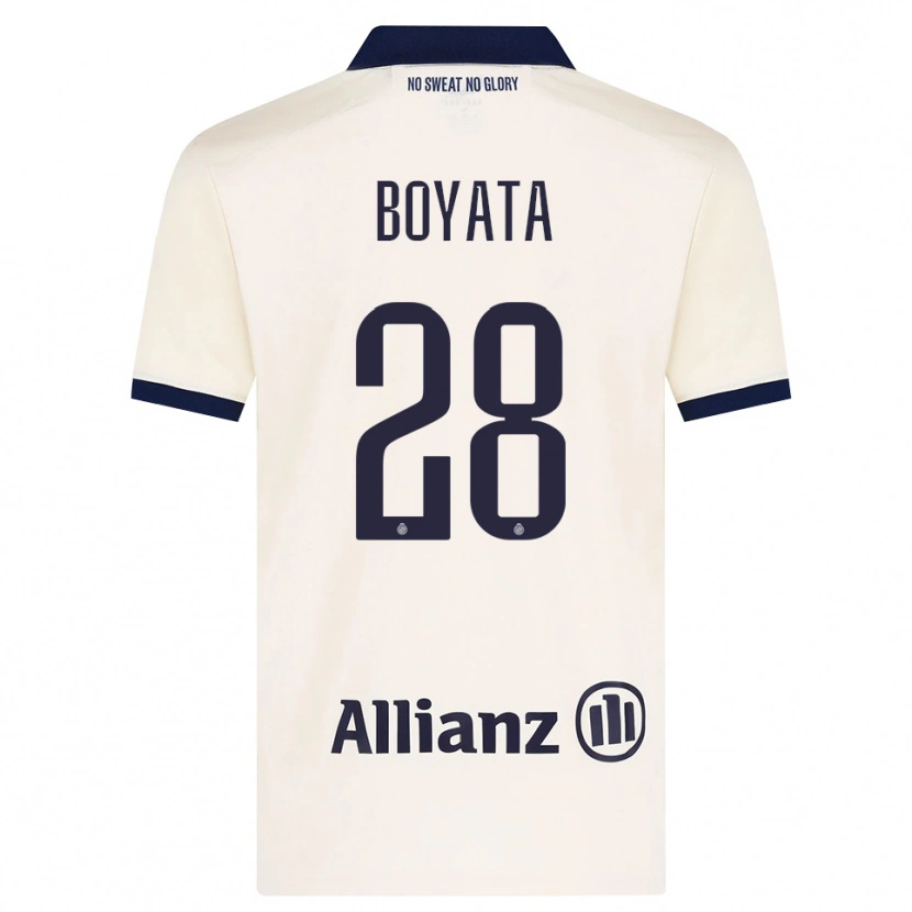 Danxen Kinderen Dedryck Boyata #28 Beige Zwart Uitshirt Uittenue 2026/27 T-Shirt