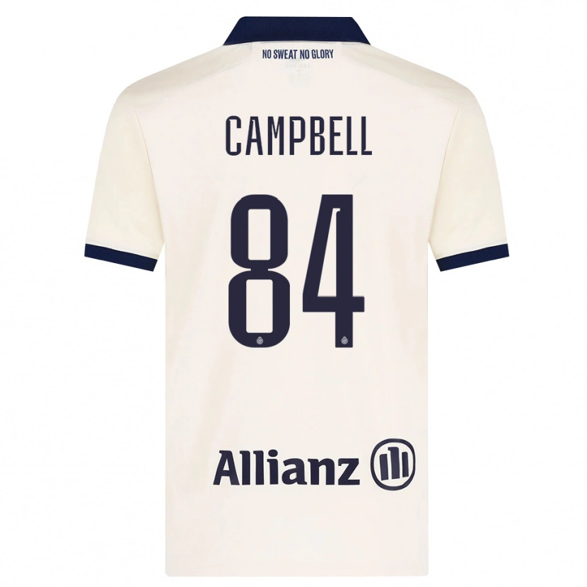 Danxen Kinderen Shandre Campbell #84 Beige Zwart Uitshirt Uittenue 2026/27 T-Shirt