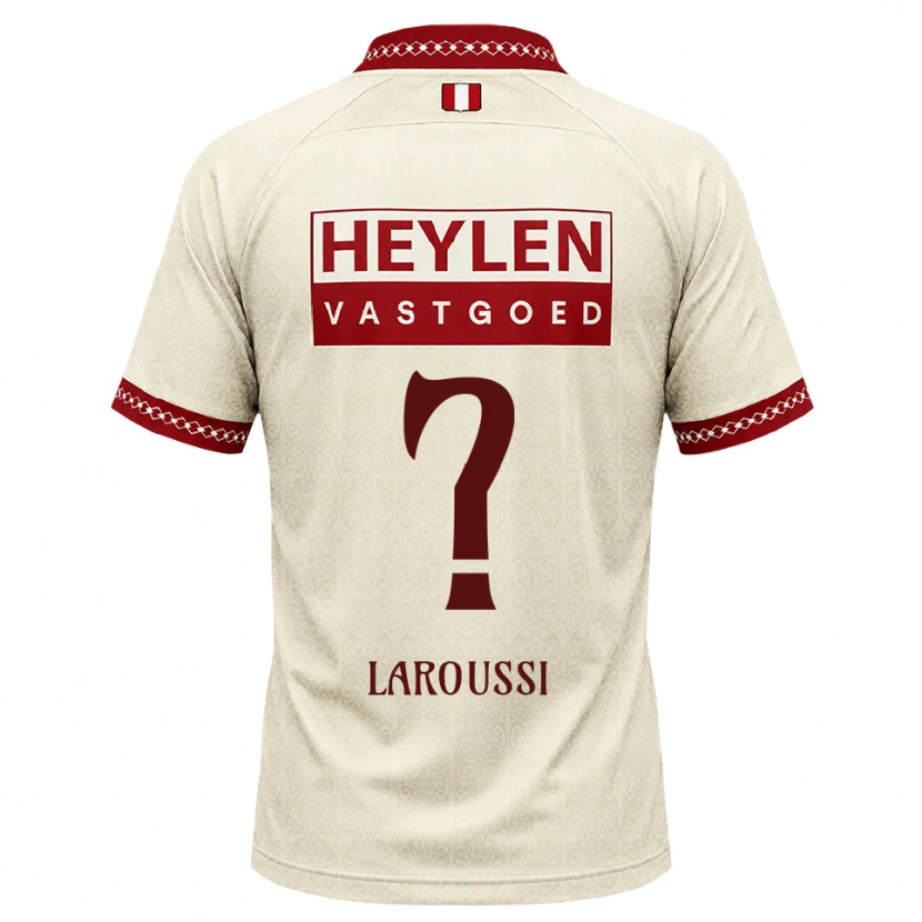 Danxen Kinderen Nizar Laroussi #0 Beige Rood Uitshirt Uittenue 2026/27 T-Shirt