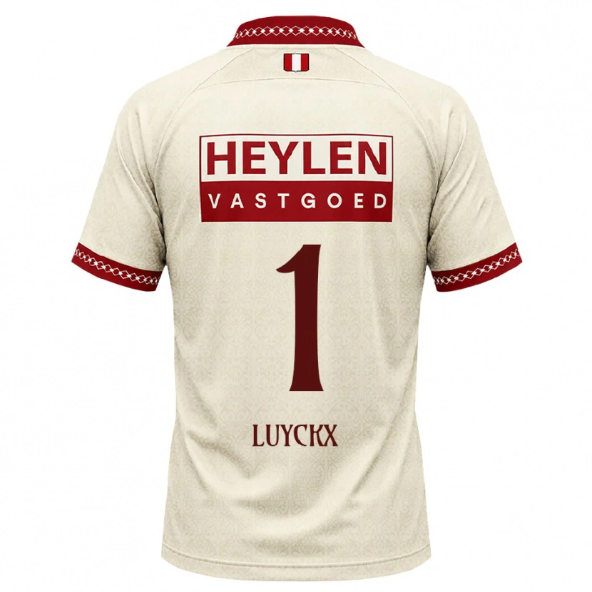 Danxen Kinderen Vic Luyckx #1 Beige Rood Uitshirt Uittenue 2026/27 T-Shirt