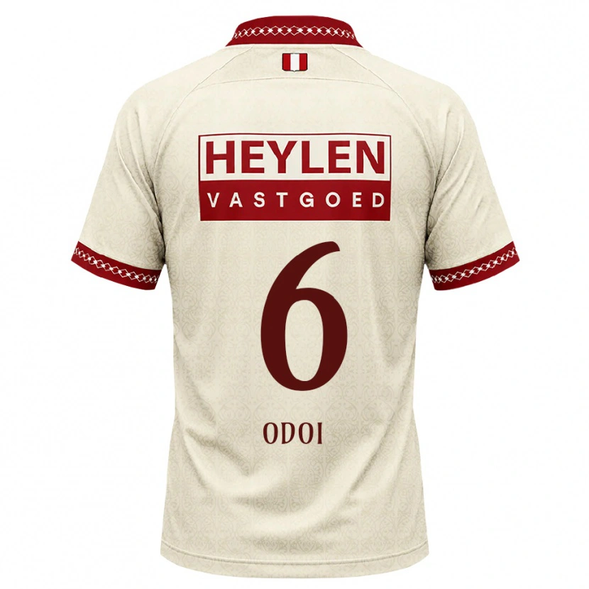 Danxen Kinderen Denis Odoi #6 Beige Rood Uitshirt Uittenue 2026/27 T-Shirt