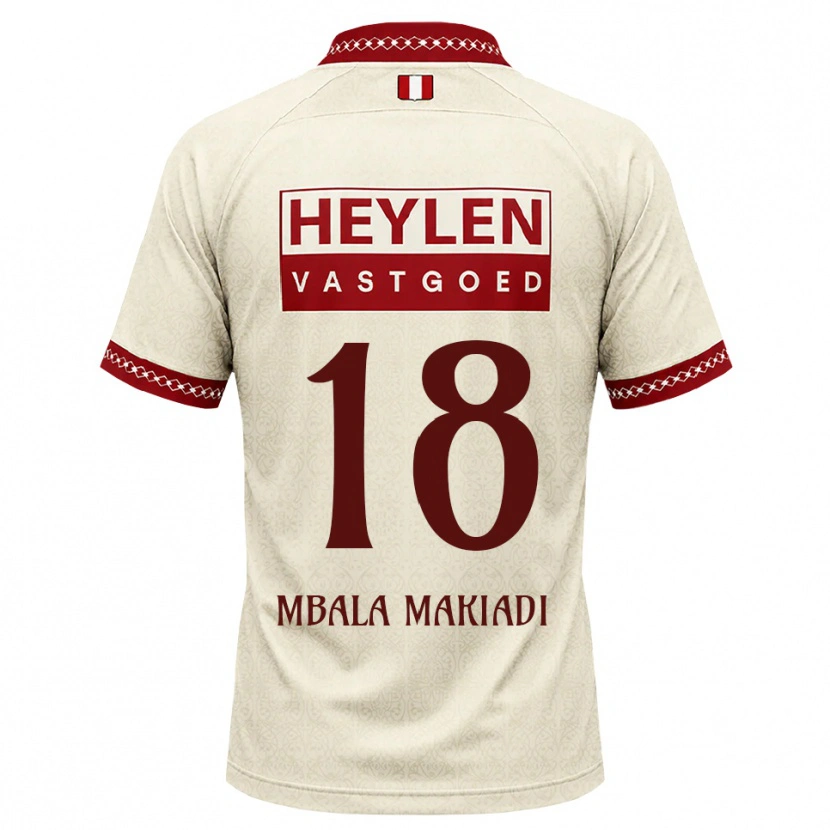 Danxen Kinderen Ravi Mbala #18 Beige Rood Uitshirt Uittenue 2026/27 T-Shirt