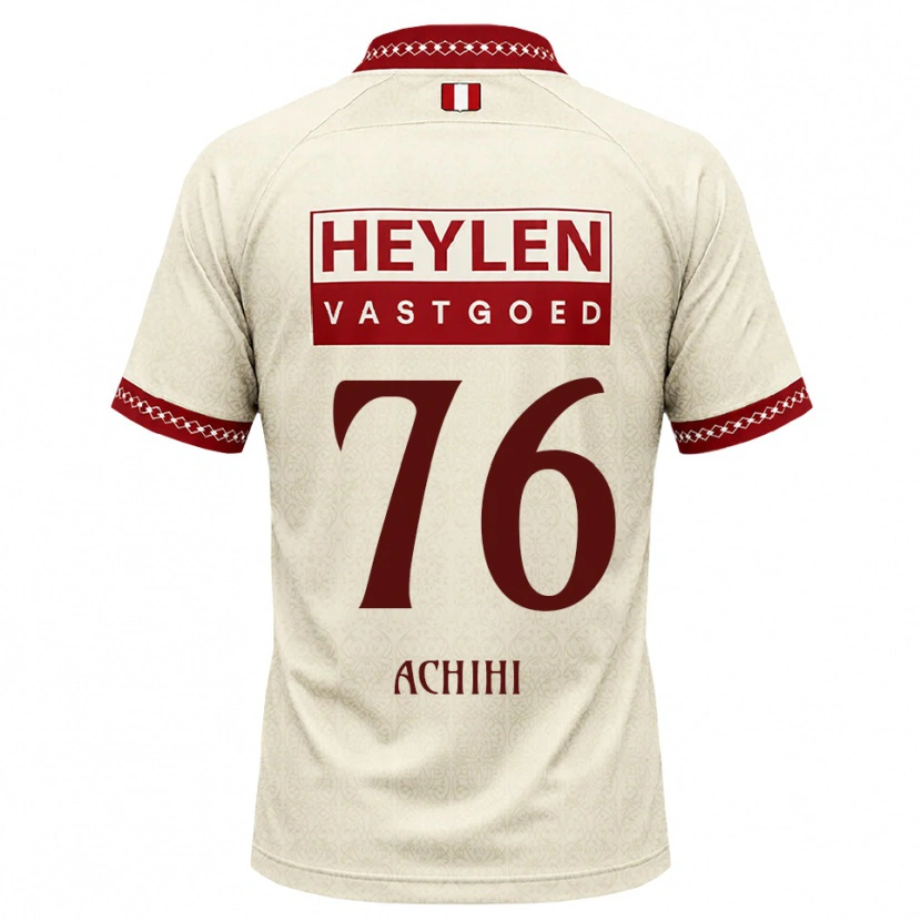 Danxen Kinderen Orseer Achihi #76 Beige Rood Uitshirt Uittenue 2026/27 T-Shirt