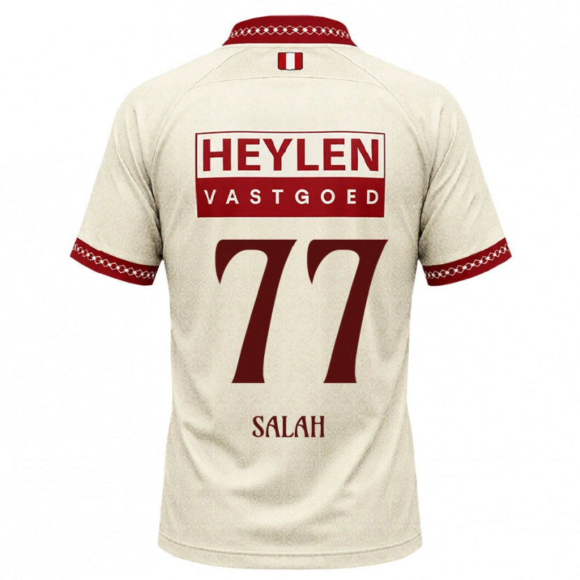 Danxen Kinderen Ibrahim Salah #77 Beige Rood Uitshirt Uittenue 2026/27 T-Shirt