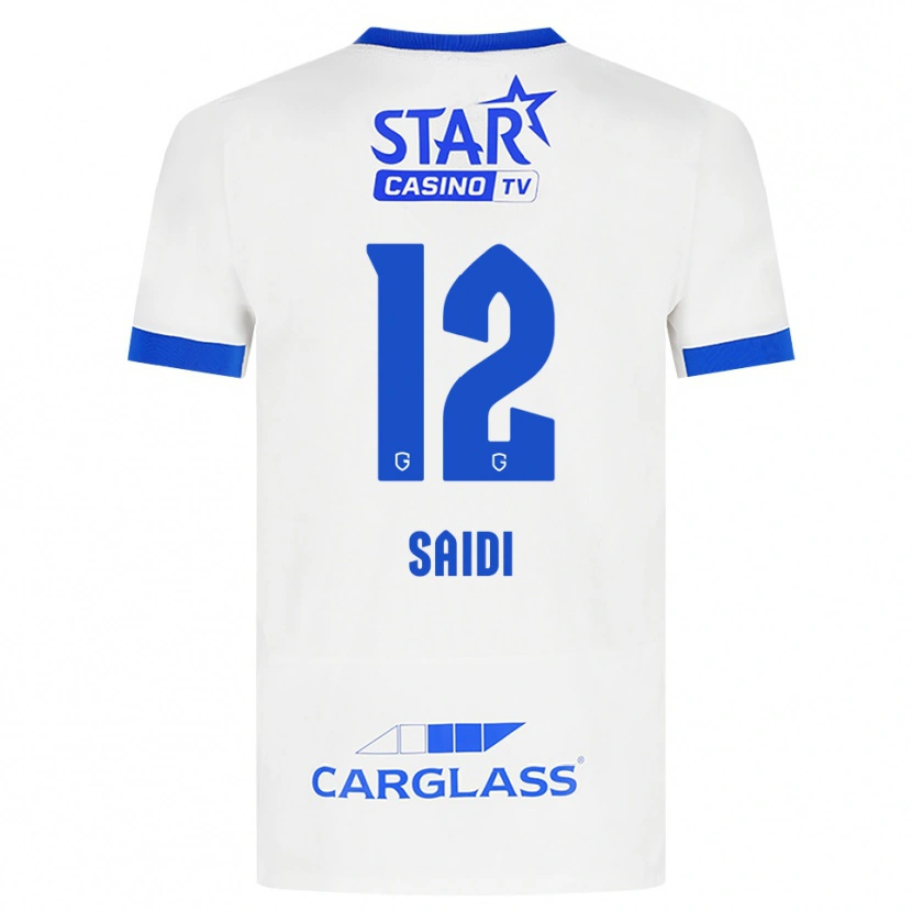 Danxen Kinderen Assil Saidi #12 Wit Blauw Uitshirt Uittenue 2026/27 T-Shirt
