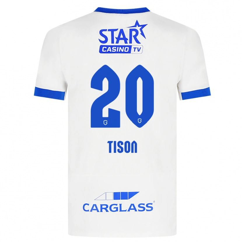 Danxen Kinderen Charlotte Tison #20 Wit Blauw Uitshirt Uittenue 2026/27 T-Shirt