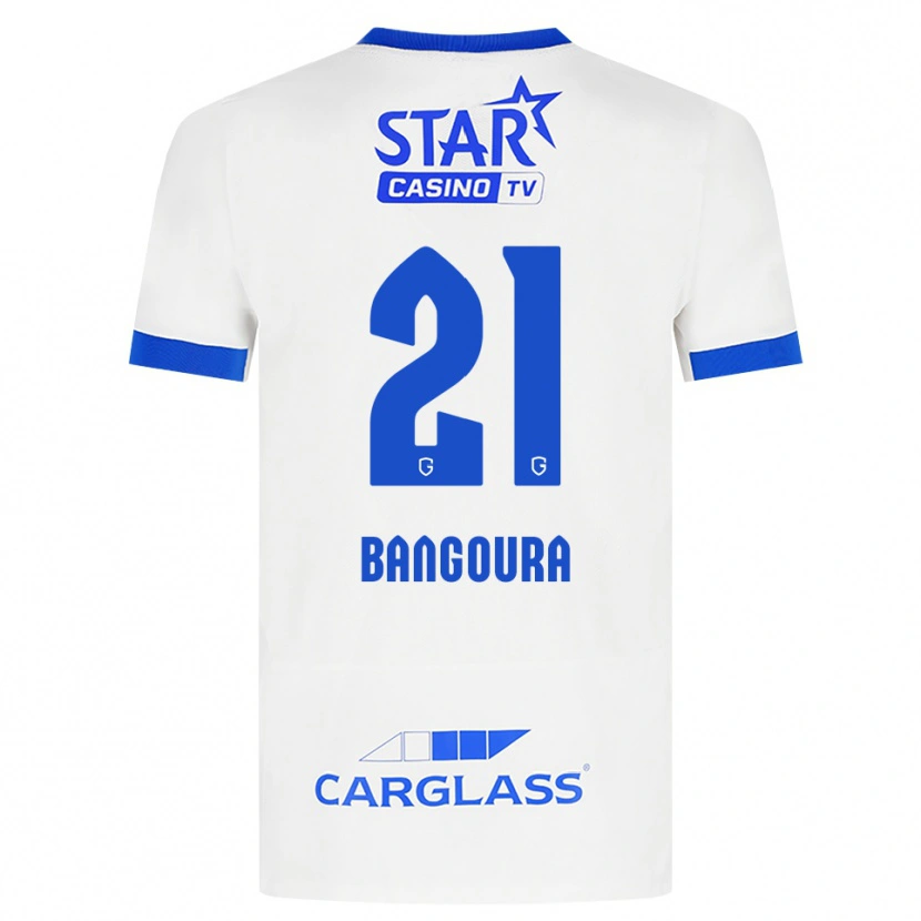 Danxen Kinderen Ibrahima Sory Bangoura #21 Wit Blauw Uitshirt Uittenue 2026/27 T-Shirt