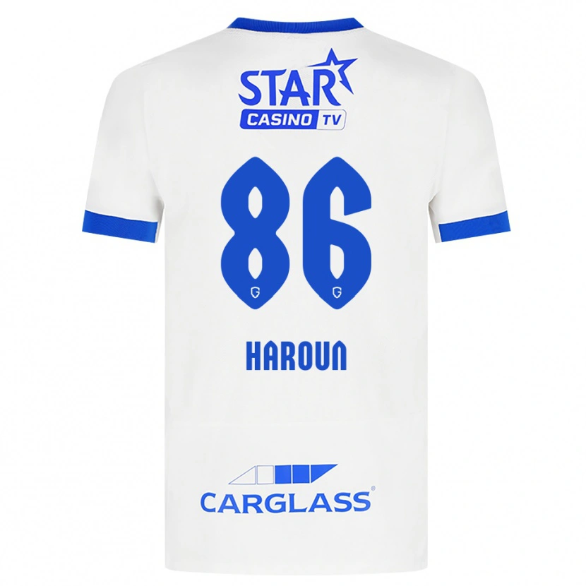 Danxen Kinderen Kenan Haroun #86 Wit Blauw Uitshirt Uittenue 2026/27 T-Shirt