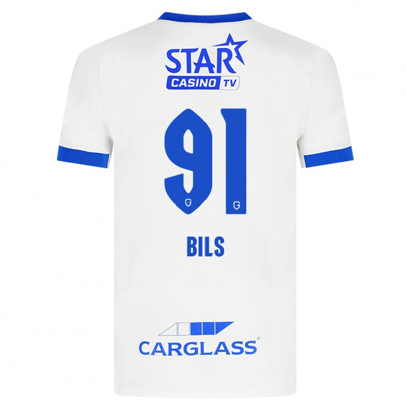 Danxen Kinderen Elise Bils #91 Wit Blauw Uitshirt Uittenue 2026/27 T-Shirt