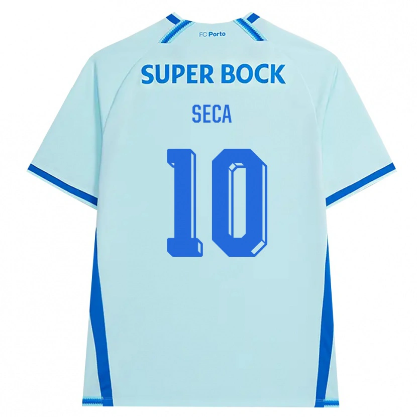 Danxen Kinderen Rodrigo Seca #10 Licht Hemelsblauw Blauw Thuisshirt Derde Tenue 2026/27 T-Shirt