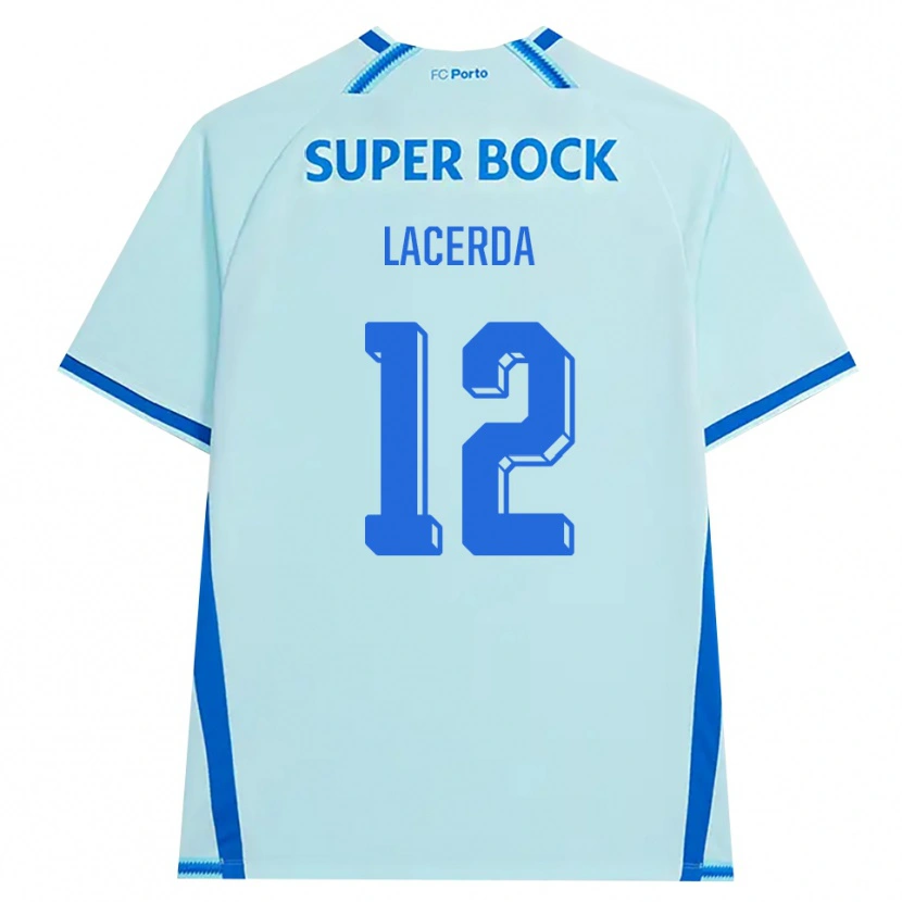 Danxen Kinderen Lacerda #12 Licht Hemelsblauw Blauw Thuisshirt Derde Tenue 2026/27 T-Shirt