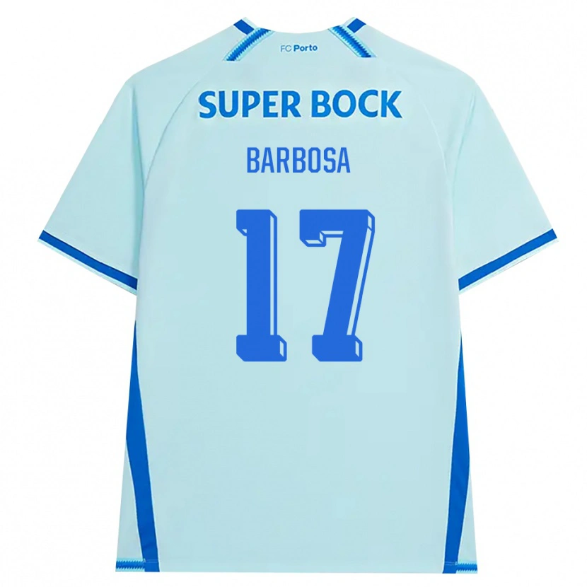 Danxen Kinderen Rúben Barbosa #17 Licht Hemelsblauw Blauw Thuisshirt Derde Tenue 2026/27 T-Shirt