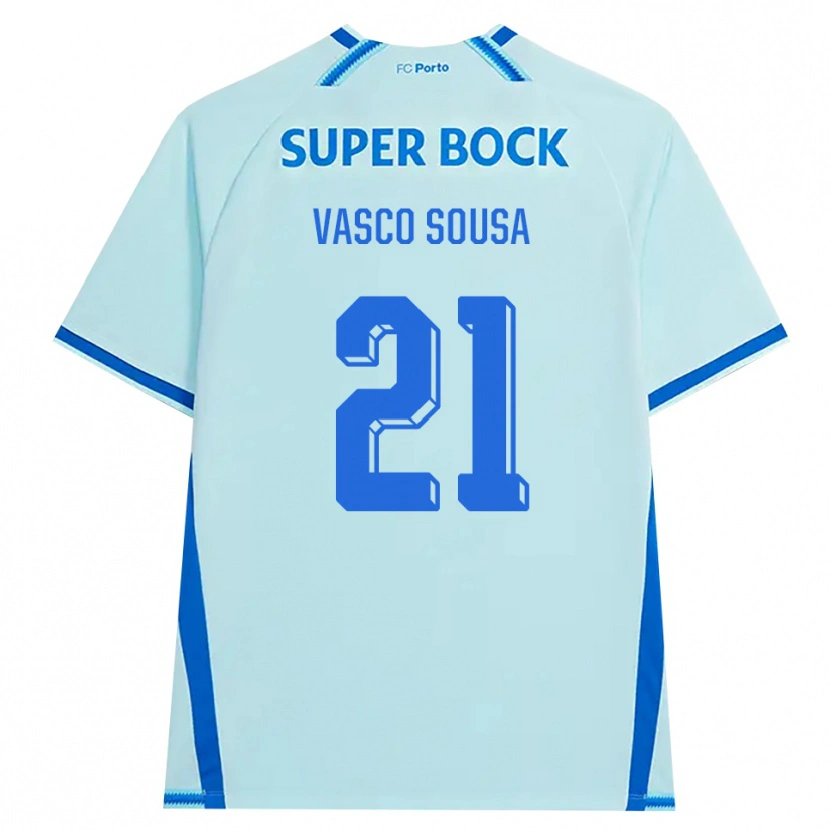 Danxen Kinderen Vasco Sousa #21 Licht Hemelsblauw Blauw Thuisshirt Derde Tenue 2026/27 T-Shirt