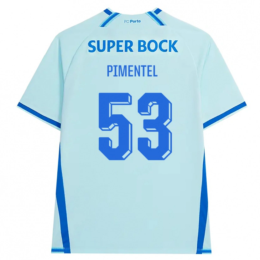 Danxen Kinderen Eric Pimentel #53 Licht Hemelsblauw Blauw Thuisshirt Derde Tenue 2026/27 T-Shirt