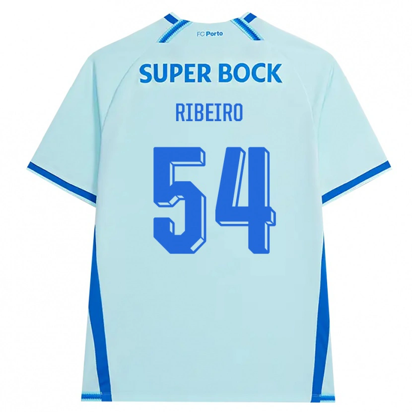 Danxen Kinderen António Ribeiro #54 Licht Hemelsblauw Blauw Thuisshirt Derde Tenue 2026/27 T-Shirt