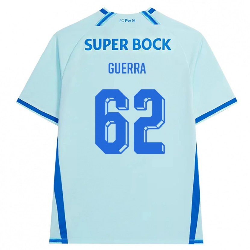 Danxen Kinderen Gustavo Guerra #62 Licht Hemelsblauw Blauw Thuisshirt Derde Tenue 2026/27 T-Shirt