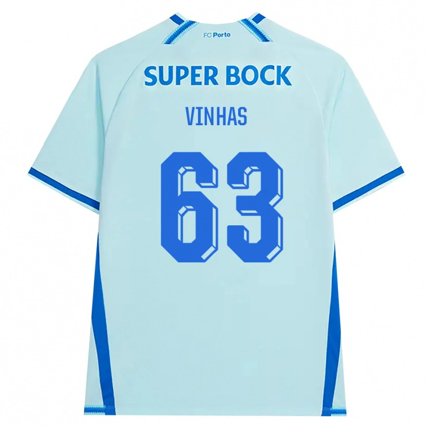 Danxen Kinderen David Vinhas #63 Licht Hemelsblauw Blauw Thuisshirt Derde Tenue 2026/27 T-Shirt
