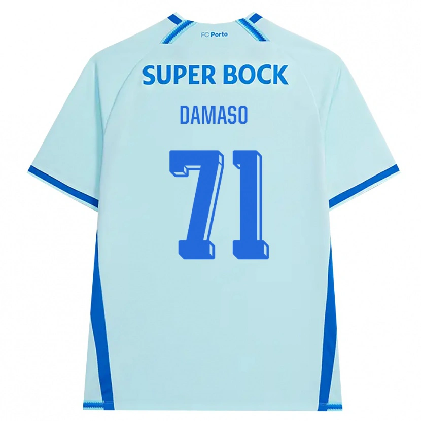 Danxen Kinderen Nico Damaso #71 Licht Hemelsblauw Blauw Thuisshirt Derde Tenue 2026/27 T-Shirt
