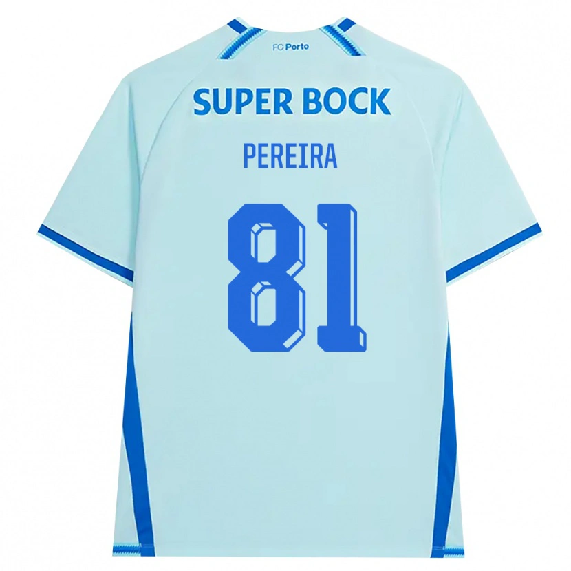 Danxen Kinderen Martim Pereira #81 Licht Hemelsblauw Blauw Thuisshirt Derde Tenue 2026/27 T-Shirt