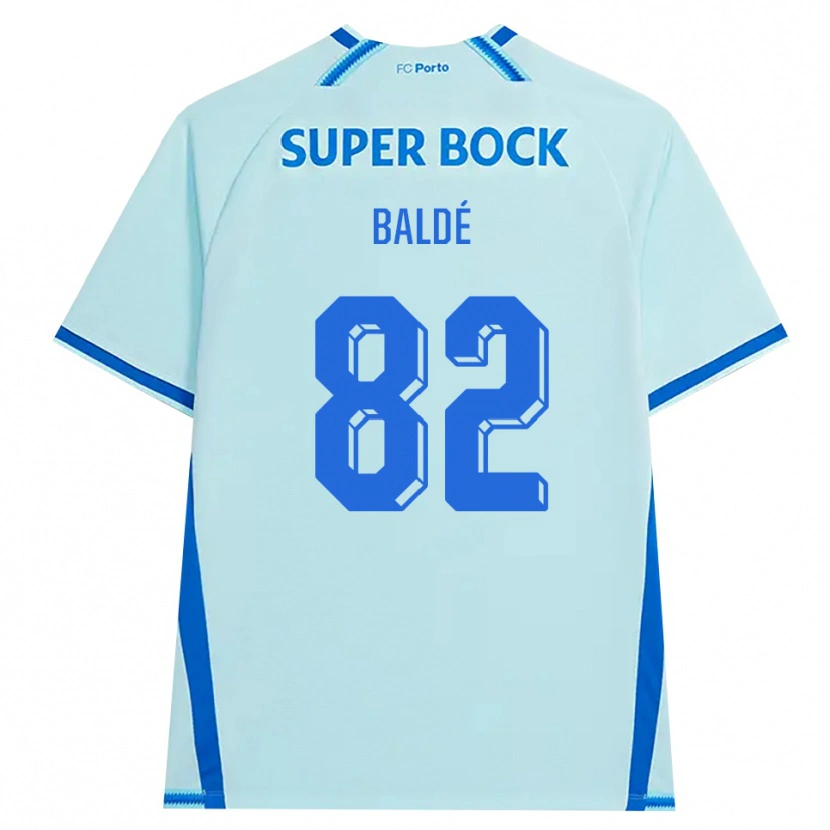 Danxen Kinderen Alfa Baldé #82 Licht Hemelsblauw Blauw Thuisshirt Derde Tenue 2026/27 T-Shirt