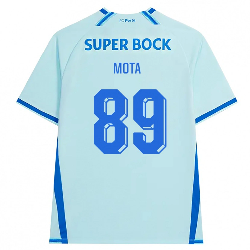 Danxen Kinderen Luís Mota #89 Licht Hemelsblauw Blauw Thuisshirt Derde Tenue 2026/27 T-Shirt