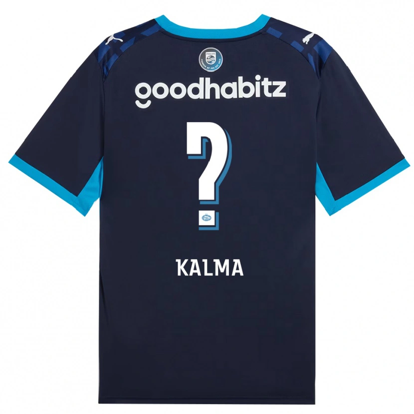 Danxen Kinderen Fenna Kalma #0 Hemelsblauw Koninklijkblauw Thuisshirt Derde Tenue 2026/27 T-Shirt