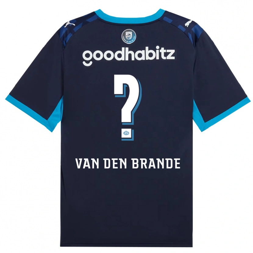 Danxen Kinderen Daan Van Den Brande #0 Hemelsblauw Koninklijkblauw Thuisshirt Derde Tenue 2026/27 T-Shirt