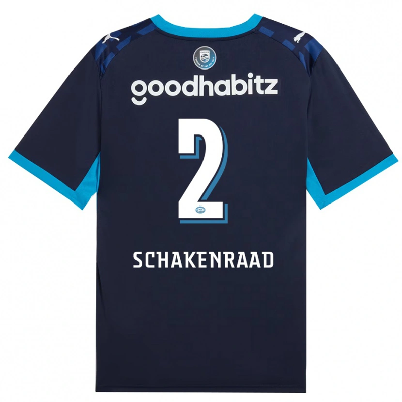 Danxen Kinderen Loek Schakenraad #2 Hemelsblauw Koninklijkblauw Thuisshirt Derde Tenue 2026/27 T-Shirt