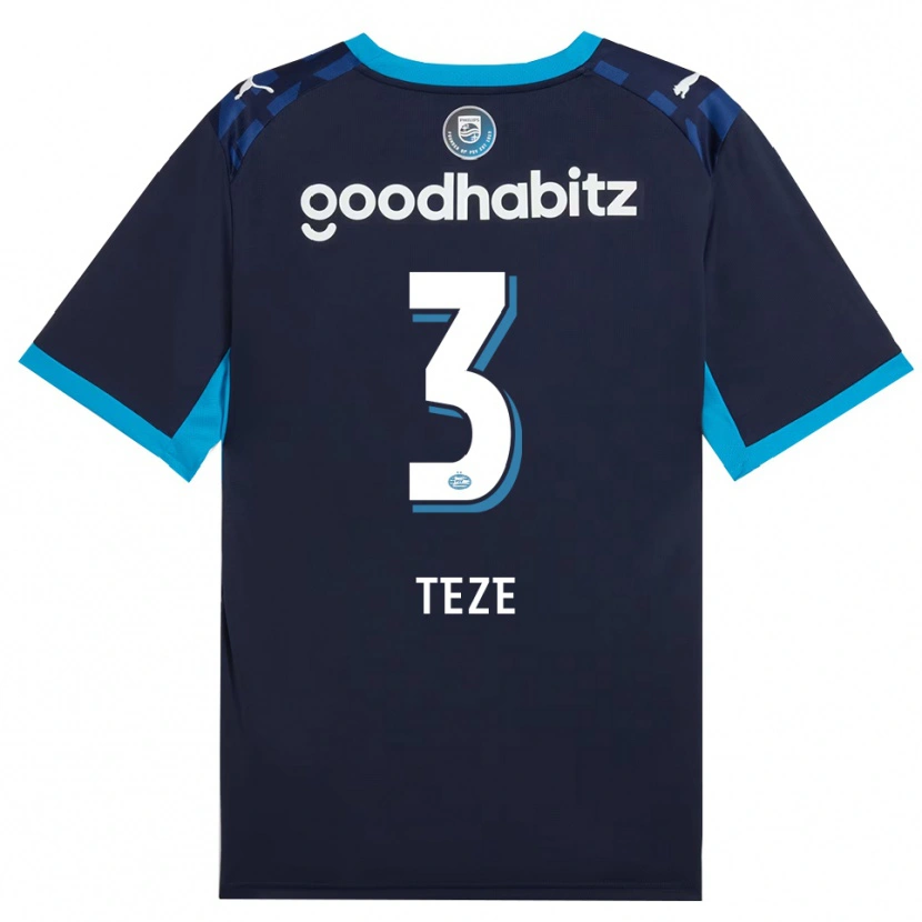 Danxen Kinderen Jordan Teze #3 Hemelsblauw Koninklijkblauw Thuisshirt Derde Tenue 2026/27 T-Shirt