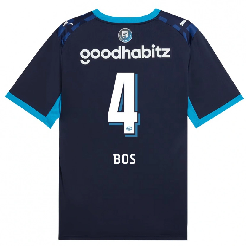 Danxen Kinderen Floris Bos #4 Hemelsblauw Koninklijkblauw Thuisshirt Derde Tenue 2026/27 T-Shirt