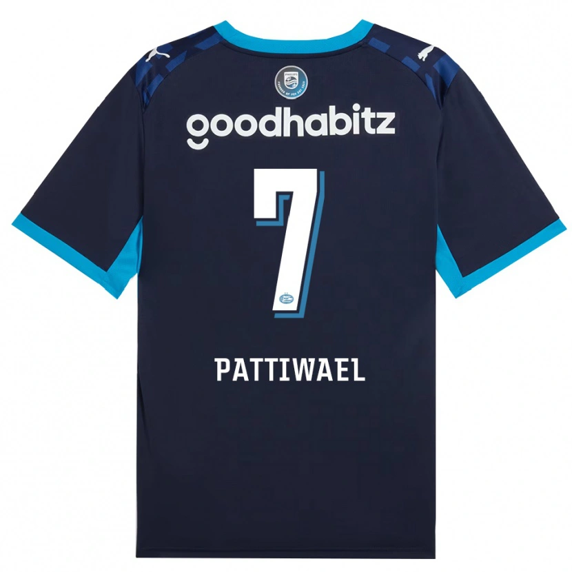 Danxen Kinderen Naomi Pattiwael #7 Hemelsblauw Koninklijkblauw Thuisshirt Derde Tenue 2026/27 T-Shirt